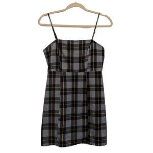 Forever 21 S Small Black And Gold Flannel Design Dress